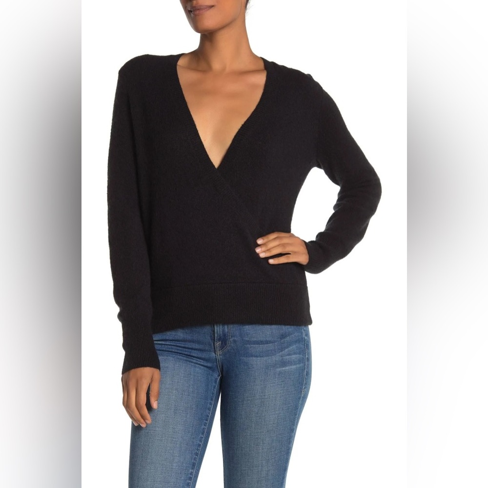 *SOLD*Madewell Faux Wrap Alpaca Wool Blend Sweater Size XS - Picture 2 of 7